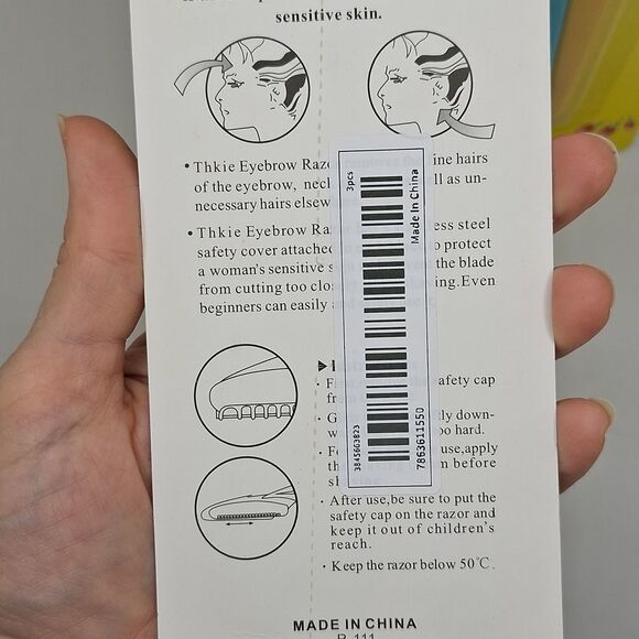 Eyebrow razors face exfoliation tools hair trimming grooming set - Picture 3 of 4